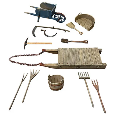 Farm Tools, 18th-19th Century, Set No.1 William Britain (53028)
