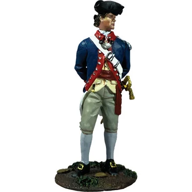Continental Line Officer Standing at Ease 1/30 Figure - William Britain