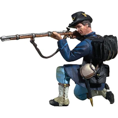 Union Iron Brigade in Gaiters Kneeling Firing, No.2 William Britain (31406)