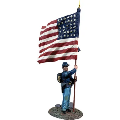 Union NCO Flagbearer, 44th New York Infantry with National C William Britain (31417)