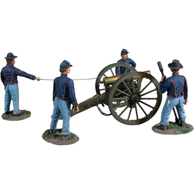 M1841 12 Pound Howitzer and Crew 1/30 Figure Set William Britain (31418)