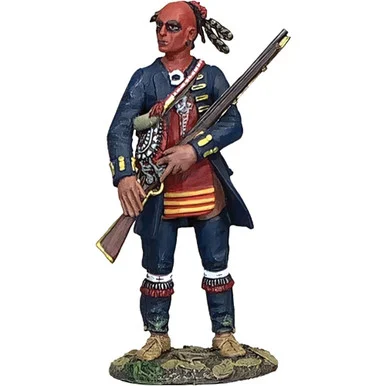 "The New Trade Coat" Native Warrior with European Trade Coat William Britain (16170)