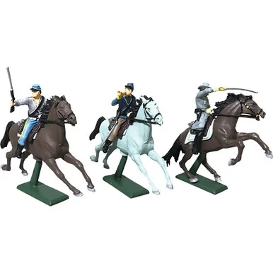 Confederate Cavalry Plastic 1/32 Figure Set No. 2 WILLIAM BRITAIN (52016)