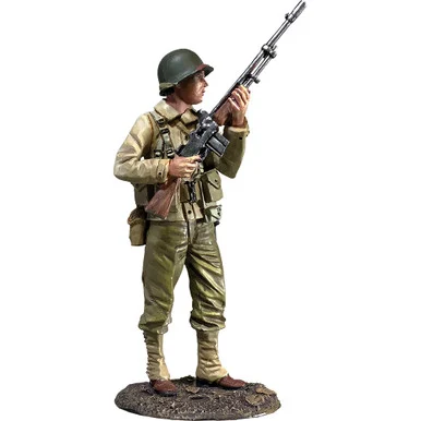 U.S. Infantry BAR Man Standing Alert, 1942-45 WILLIAM BRITAIN (25280)
