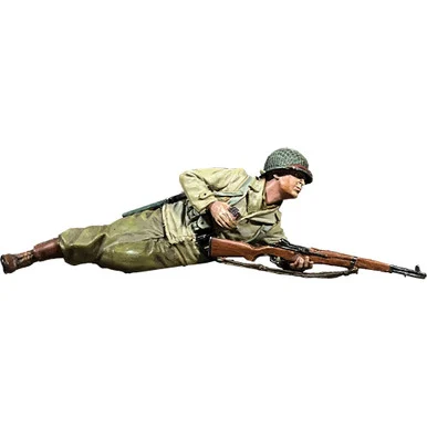 U.S. Infantryman Prone Loading M1 Garand, 1943-45 1/30 Figur WILLIAM BRITAIN (25288)
