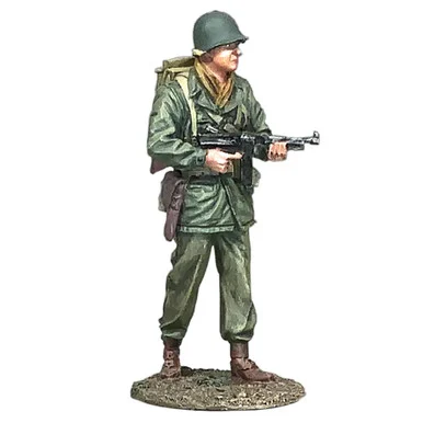 U.S. Infantry NCO with Thompson 1/30 Figure William Britain (25273)