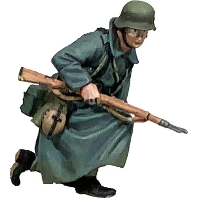 Grenadier in Greatcoat Kneeling 1/30 Figure William Britain (25236)