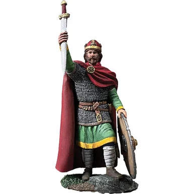 Alfred The Great, Anglo- Saxon King, 886 1/30 Figure William Britain (10201)