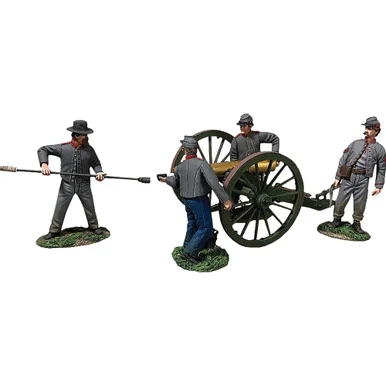 “Give ‘em Canister” Confederate Artillery 1/30 Figure Set William Britain (31395)