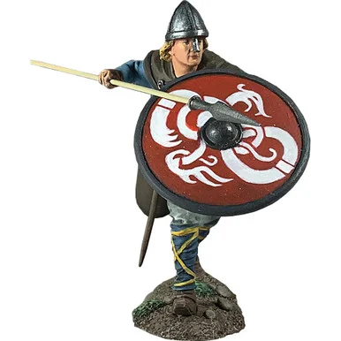 "Geir" Viking Defending with Spear and Shield 1/30 Figure William Britain (62139)