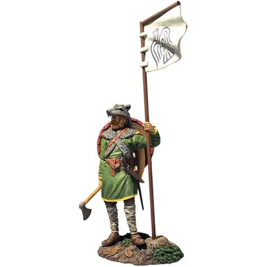 "Arnlaug" Viking with Raven Banner 1/30 Figure William Britain (62131)