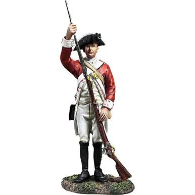 British 43rd Regiment, Ramming Cartridge 1/30 Figure William Britain (16199)