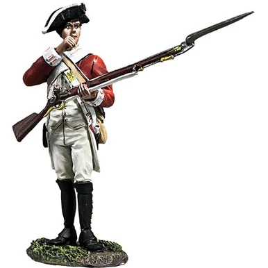 British 43rd Regiment, Tearing Cartridge 1/30 Figure William Britain (16198)