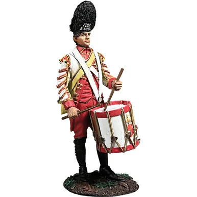 British 43rd Regiment Drummer Standing 1/30 Figure William Britain (16206)