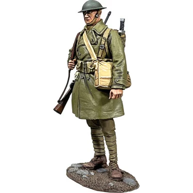 U.S. Doughboy with Greatcoat 1/30 Figure - 1918  William Britain (23120)