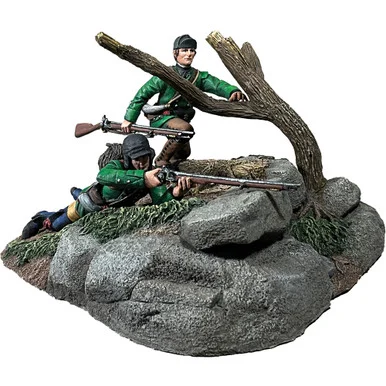 British Roger's Rangers 1758-63 1/30 Figure Set WILLIAM BRITAIN (16197)