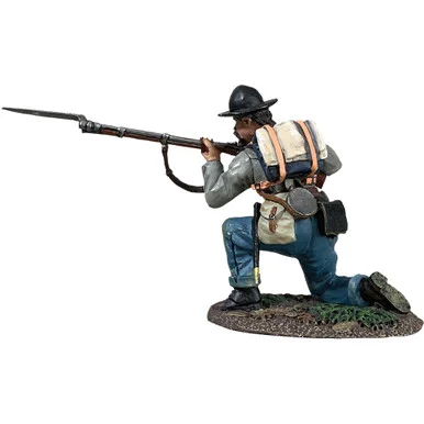 Confederate Infantry Kneeling Preparing to Fire 1/30 Figure William Britain (31267)