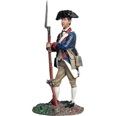 Continental Line Soldier Rest on Musket 1777-87 1/30 Figure William Britain (16215)