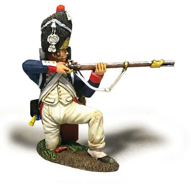 French Imperial Guard 1st Rank Kneeling Firing 1/30 Figure William Britain (36178)