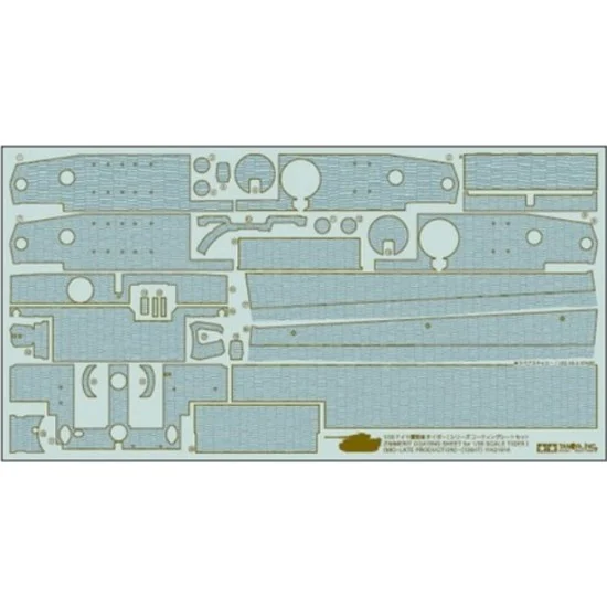 Tamiya 12647 1/35 Zimmerit Coating Sheet for German Tiger I Mid/Late Production for Tamiya #35146/35194 - Military Vehicles & Tanks