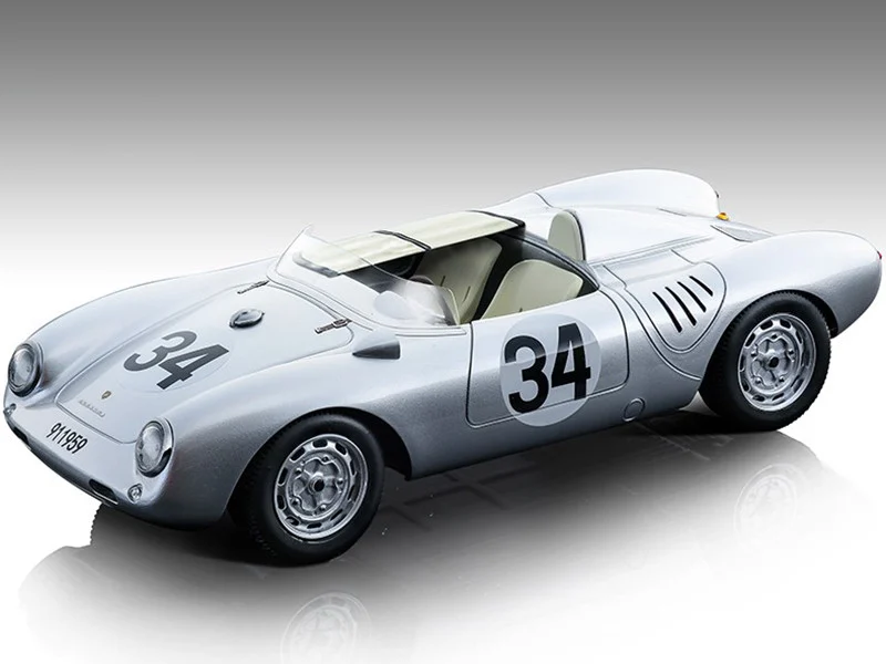 Porsche 550 A #34 C. Storez - E. Crawford 24 Hours of Le Mans (1957) "Mythos Series" Limited Edition to 80 pieces Worldwide 1/18 Model Car by Tecnomodel