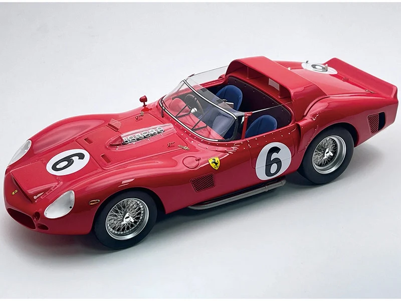Ferrari 330 TRI-LM #6 Olivier Gendebien - Phil Hill Winner "24 Hours of Le Mans" (1962) "Mythos Series" with Display Case Limited Edition to 129 pieces Worldwide 1/18 Model Car by Tecnomodel