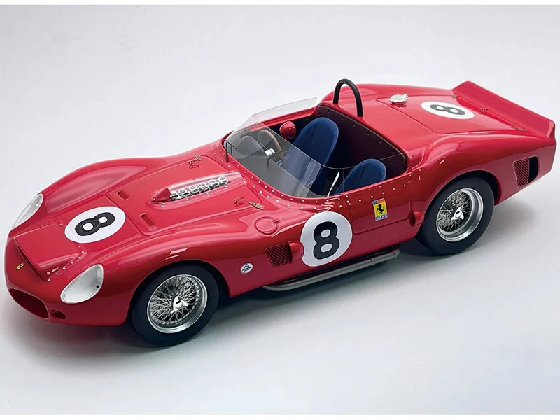 Ferrari 330 TRI-LM #8 Pedro Rodriguez Winner "Bridgehampton 400 Kilometres" (1962) "Mythos Series" with Display Case Limited Edition to 45 pieces Worldwide 1/18 Model Car by Tecnomodel
