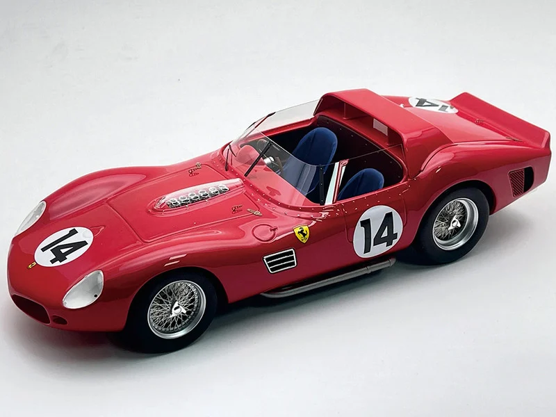 Ferrari 330 TRI-LM #14 Mike Parkes - Giancarlo Baghetti - Willy Mairesse 3rd Place "24 Hours of Le Mans Test" (1962) "Mythos Series" with Display Case Limited Edition to 35 pieces Worldwide 1/18 Model Car by Tecnomodel
