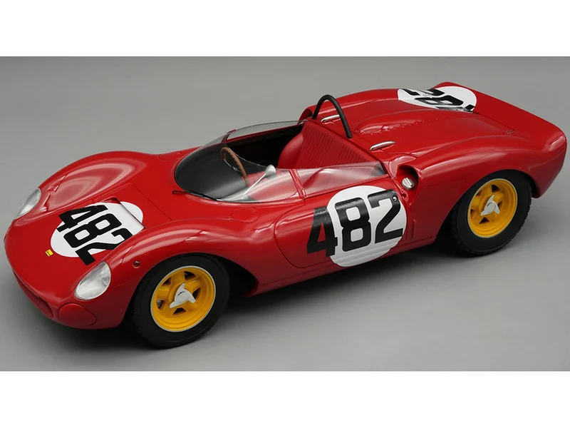 Ferrari 206 Dino SP #482 Ludovico Scarfiotti "Scuderia SEFAC" Winner "Hill Climb Cesana-Sestrieres" (1965) "Mythos Series" Limited Edition to 75 pieces Worldwide 1/18 Model Car by Tecnomodel