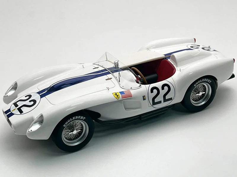 Ferrari 250 TR Pontoon-Fender #22 Ed Hugus - Ray "Ernie" Erickson "Team Ed Hugus" "24 Hours of Le Mans" (1958) "Mythos Series" with Display Case Limited Edition to 70 pieces Worldwide 1/18 Model Car by Tecnomodel