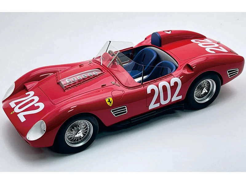 Ferrari 250 TR59-60 #202 Cliff Allison - Richie Ginther "Scuderia Ferrari" "Targa Florio" (1960) "Mythos Series" with Display Case Limited Edition to 40 pieces Worldwide 1/18 Model Car by Tecnomodel