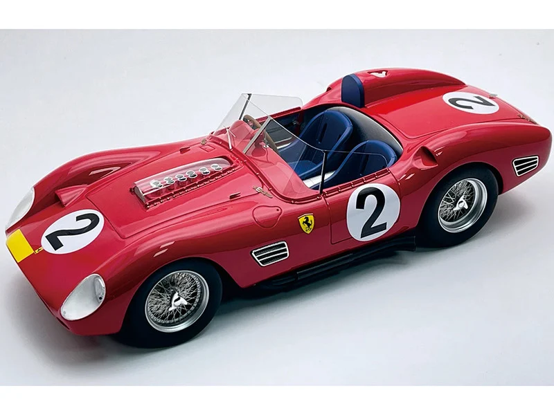 Ferrari 250 TR59-60 #2 Cliff Allison - Phil Hill - Willy Mairesse "Scuderia Ferrari" 3rd Place "1000 km Nurburgring" (1960) "Mythos Series" with Display Case Limited Edition to 40 pieces Worldwide 1/18 Model Car by Tecnomodel