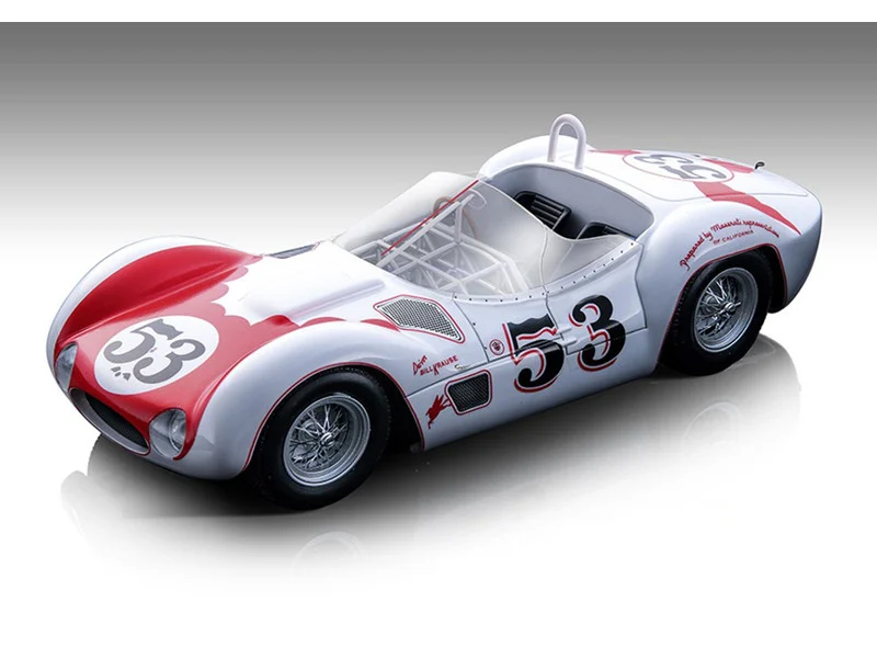 Maserati Birdcage Tipo 61 #53 Bill Krause Winner GP Riverside 200 Miles (1960) Limited Edition to 75 pieces Worldwide 1/18 Model Car by Tecnomodel - Maserati Models