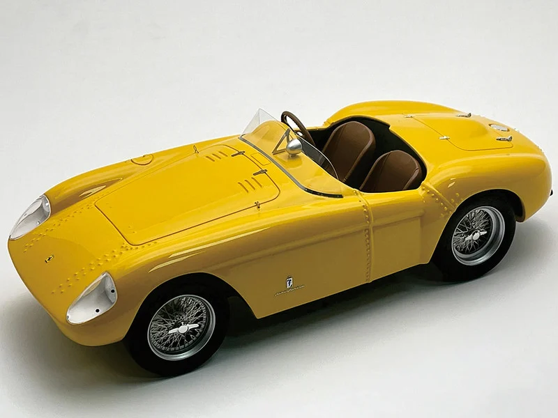 Ferrari 500 Mondial "Press Version 1956" Giallo Modena Yellow "Mythos Series" with Display Case Limited Edition to 25 pieces Worldwide 1/18 Model Car by Tecnomodel - Ferrari Models