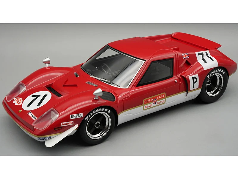 Lotus 62 #71 John Miles - Brian Muir "Gold Leaf Team Lotus" "Brands Hatch 6 Hours" (1969) "Mythos Series" with Display Case Limited Edition to 55 pieces Worldwide 1/18 Model Car by Tecnomodel