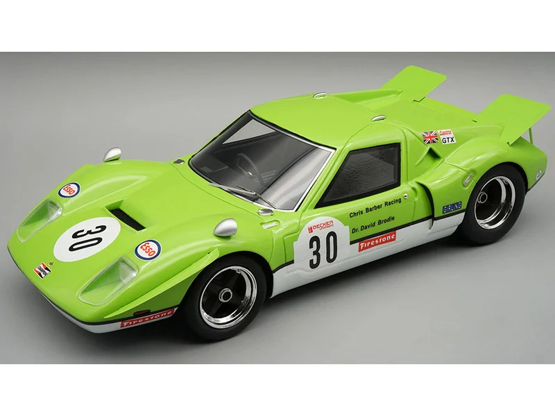 Lotus 62 #30 David Brodie "Chris Barber Racing Team" "Nurburgring 500 Kilometres" (1971) "Mythos Series" with Display Case Limited Edition to 45 pieces Worldwide 1/18 Model Car by Tecnomodel - Lotus Models