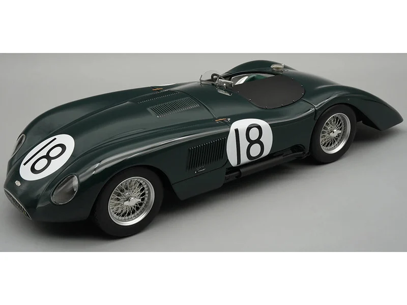 Jaguar C-Type Longtail #18 Tony Rolt - Duncan Hamilton "24 Hours of Le Mans" (1952) "Mythos Series" with Display Case Limited Edition to 55 pieces Worldwide 1/18 Model Car by Tecnomodel
