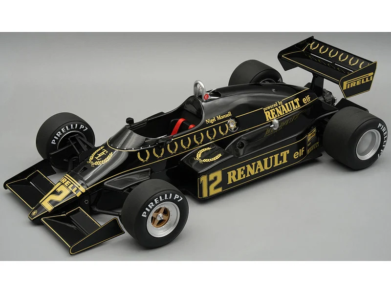 Lotus 94T #12 Nigel Mansell "John Player Special Team Lotus" Formula One F1 "British GP" (1983) with Display Case "Mythos Series" Limited Edition to 60 pieces Worldwide 1/18 Model Car by Tecnomodel - Formula 1 Models