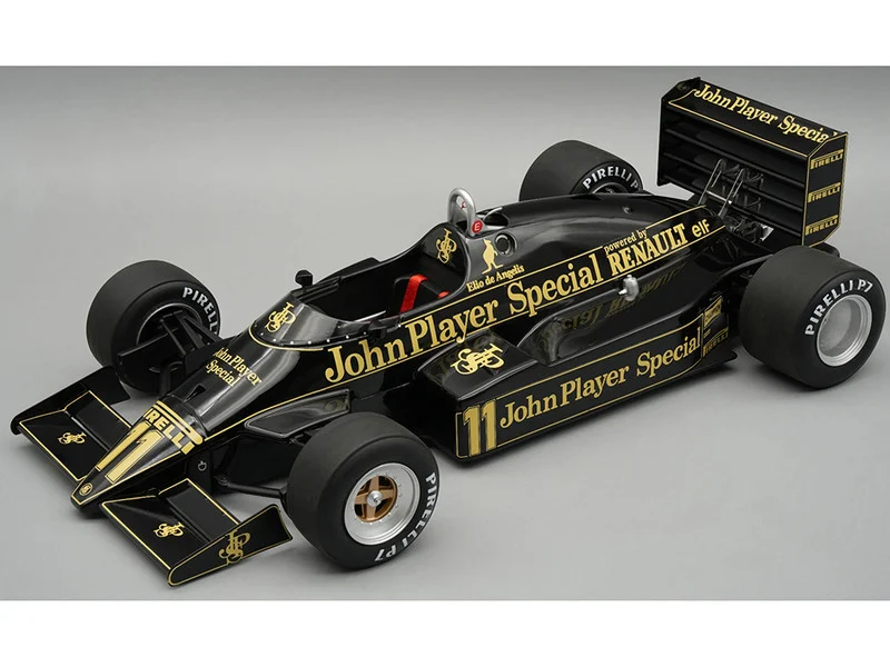 Lotus 94T #11 Elio de Angelis "John Player Special Team Lotus" Formula One F1 "Dutch GP" (1983) with Display Case "Mythos Series" Limited Edition to 50 pieces Worldwide 1/18 Model Car by Tecnomodel - Formula 1 Models