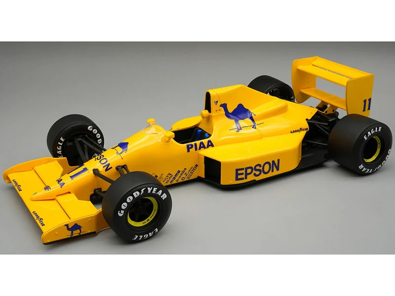 Lotus 101 #11 Nelson Piquet 3rd Place Formula One F1 "British GP" (1989) "Mythos Series" with Display Case Limited Edition to 55 pieces Worldwide 1/18 Model Car by Tecnomodel - Formula 1 Models