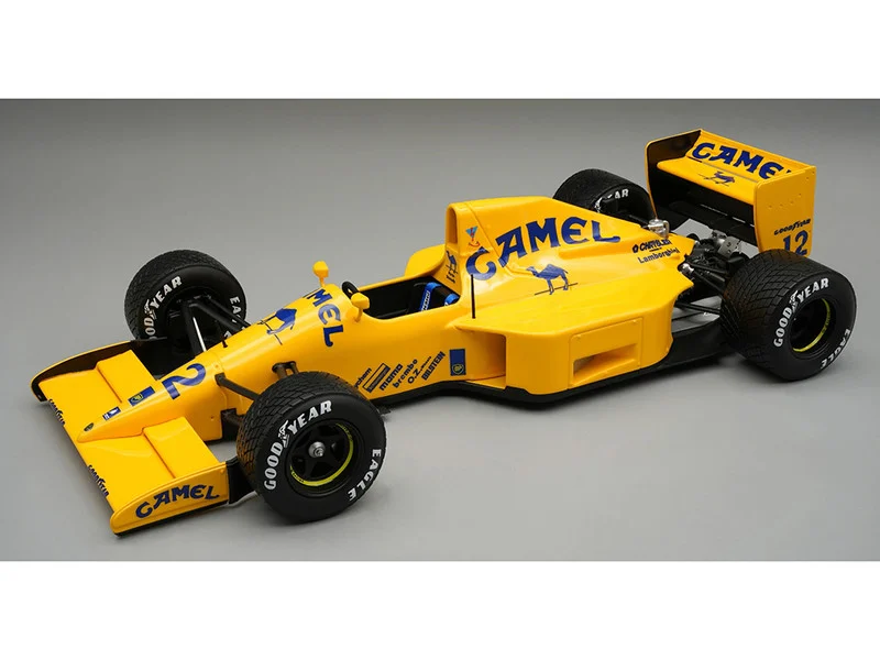 Lotus 102 #12 Martin Donnelly "Lamborghini Engine" Formula One F1 "Italian GP" (1990) "Mythos Series" with Display Case Limited Edition to 50 pieces Worldwide 1/18 Model Car by Tecnomodel - Formula 1 Models