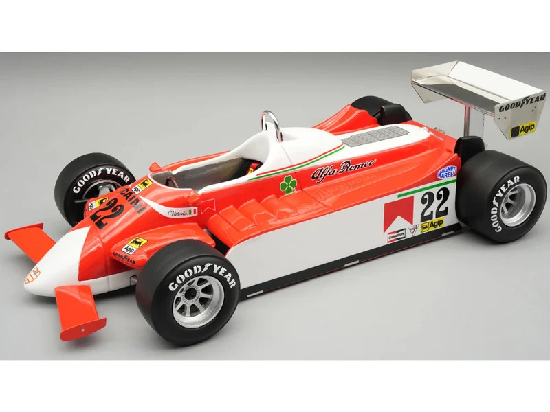 Alfa Romeo 179 #22 Vittorio Brambilla Formula One F1 "Dutch GP" (1980) "Mythos Series" with Display Case Limited Edition to 40 pieces Worldwide 1/18 Model Car by Tecnomodel - Formula 1 Models