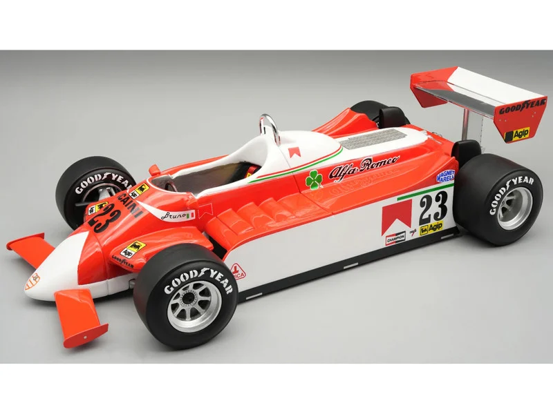 Alfa Romeo 179 #23 Bruno Giacomelli Formula One F1 "Monaco GP" (1980) "Mythos Series" with Display Case Limited Edition to 45 pieces Worldwide 1/18 Model Car by Tecnomodel - Formula 1 Models