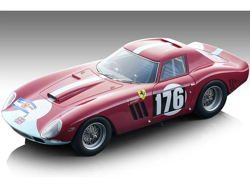 Ferrari 250 GTO #176 Jo Siffert - David Piper "Tour de France" (1964) "Mythos Series" Limited Edition to 75 pieces Worldwide 1/18 Model Car by Tecnomodel