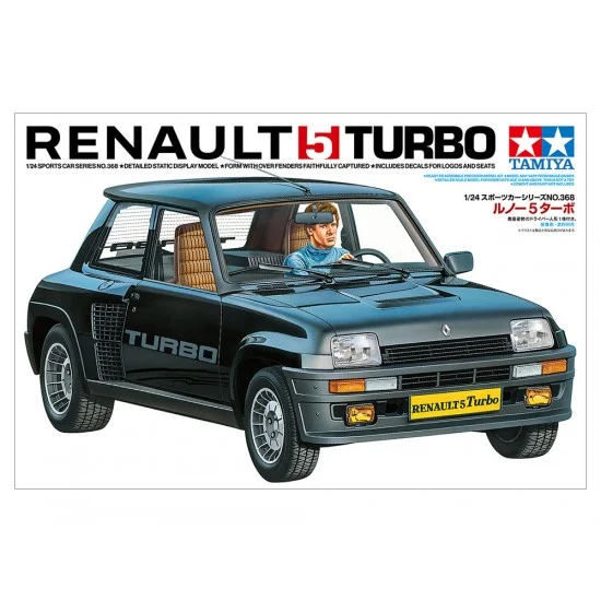 Tamiya 24368 1/24 Renault 5 Turbo Sport Hatchback Automobile - Model Cars