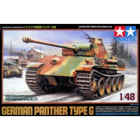 Tamiya 32520 1/48 PzKpfw.V Panther Ausf.G SdKfz.171 - Military Vehicles & Tanks