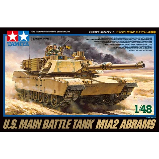 Tamiya 32592 1/48 US Main Battle Tank M1A2 Abrams - Military Vehicles & Tanks