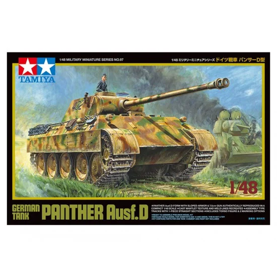 Tamiya 32597 1/48 German Tank Panther Ausf.D - Military Vehicles & Tanks