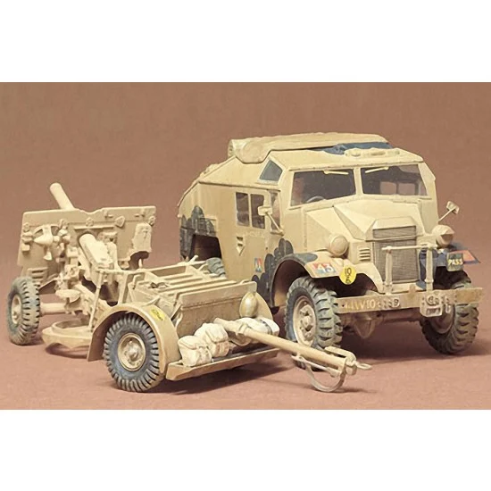 Tamiya 35044 1/35 British 25 Pdr Gun/Quad Kit - Military Vehicles & Tanks