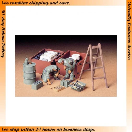 Tamiya 35180 1/35 German Tank Engine Maintenance Crew Set - Model Figures